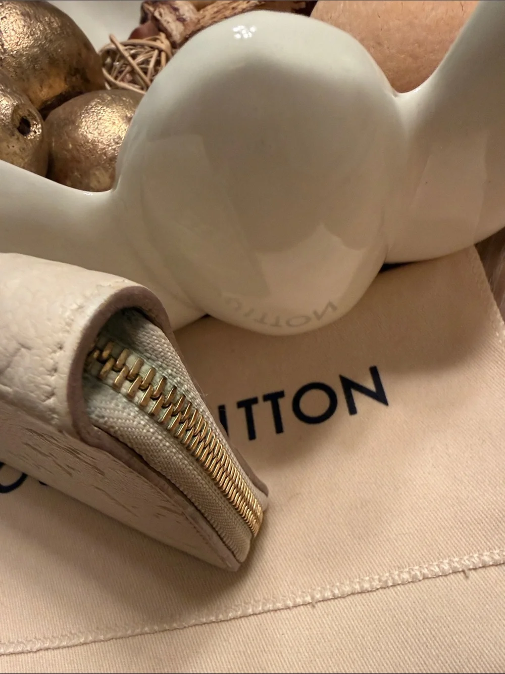Louis Vuitton Empreinte Cream Wallet